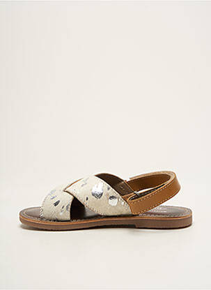 Sandales/nu pieds impression chiquet blanc PALLADIUM fille