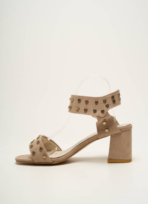 Sandales/Nu pieds beige CASSIS pour femme