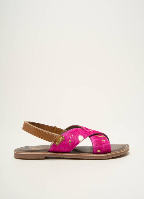 Sandales/Nu pieds rose PALLADIUM pour fille