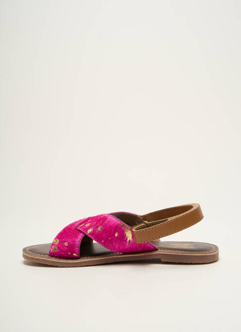 Sandales/Nu pieds rose PALLADIUM pour fille