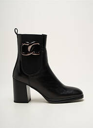 Bottines/boots matière lisse talon de 7 à 9cm noir EMMA femme