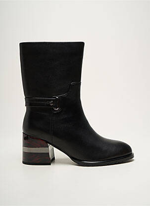Bottines/boots matière lisse talon de 4 à 6cm noir METAMORF'OSE femme