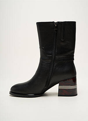 Bottines/boots matière lisse talon de 4 à 6cm noir METAMORF'OSE femme