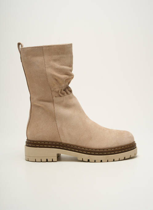 Bottines/Boots beige METAMORF'OSE pour femme