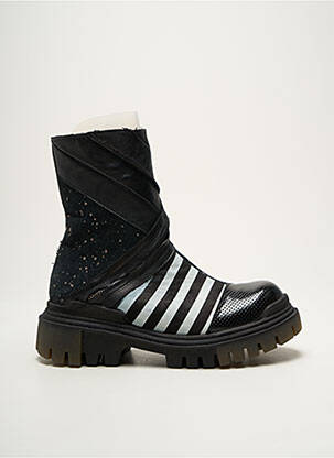Bottines/boots matière lisse talon de 4 à 6cm noir PAPUCEI femme