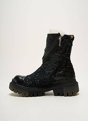 Bottines/boots matière lisse talon de 4 à 6cm noir PAPUCEI femme