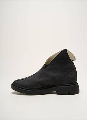 Bottines/boots matière lisse talon plat jusqu'à 3cm noir PAPUCEI femme