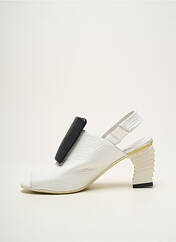 Sandales/Nu pieds blanc PAPUCEI pour femme seconde vue