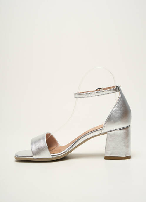 Sandales/Nu pieds argent METAMORF'OSE pour femme