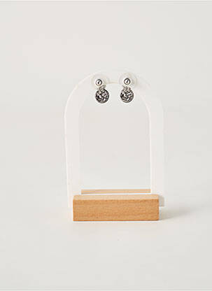 Boucles d’oreilles imprimé argent ALEXARTE femme