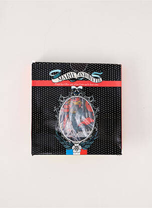 Collants imprimé fantaisie bleu MARIE ANTOILETTE femme