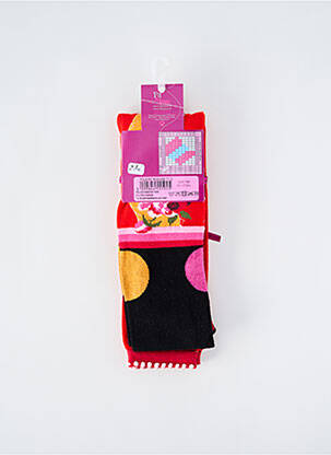 Legging stretch rouge FIL DE JOUR femme