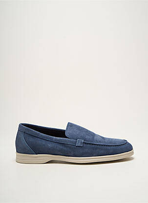 Mocassins semelle amovible bout rond bleu MOCASSINS DU SUD homme