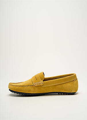 Mocassins semelle amovible bout rond jaune LES MOCASSINS DU SUD homme