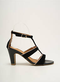 Sandales/nu pieds talon aiguille talon de 7 à 9cm noir FUGITIVE BY FRANCESCO ROSSI femme