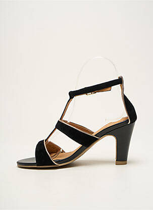 Sandales/nu pieds talon aiguille talon de 7 à 9cm noir FUGITIVE BY FRANCESCO ROSSI femme