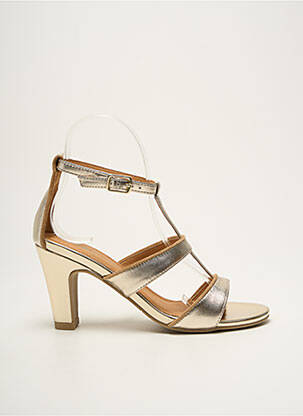 Sandales/nu pieds matière lisse talon de 4 à 6cm or FUGITIVE BY FRANCESCO ROSSI femme