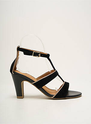 Sandales/Nu pieds noir FUGITIVE BY FRANCESCO ROSSI pour femme