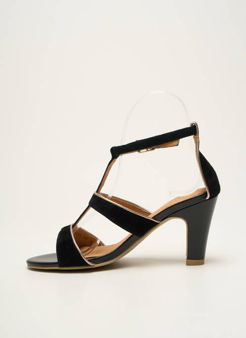 Sandales/Nu pieds noir FUGITIVE BY FRANCESCO ROSSI femme