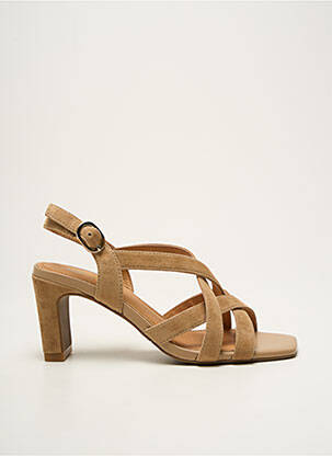 Sandales/nu pieds type de semelle amortissante talon de 4 à 6cm marron FUGITIVE BY FRANCESCO ROSSI femme