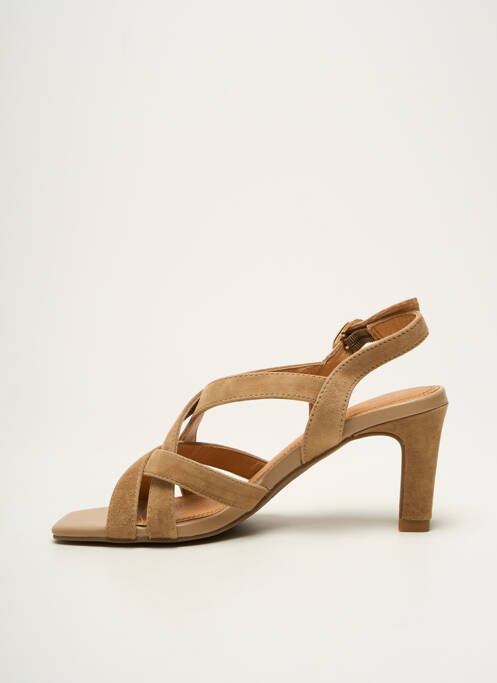 Sandales/nu pieds talon aiguille talon de 4 à 6cm marron FUGITIVE BY FRANCESCO ROSSI femme