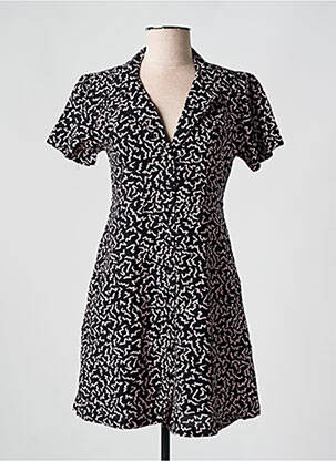 Robe courte coupe évasée manches courtes noir VOLCOM femme