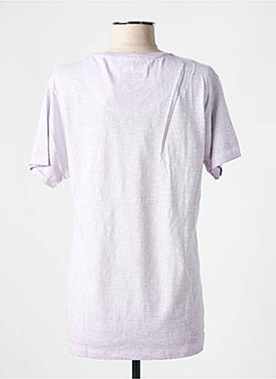 T-shirt sérigraphie floquée manches courtes violet VON DUTCH femme