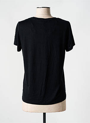 T-shirt coupe cintrée manches courtes noir SUN VALLEY femme