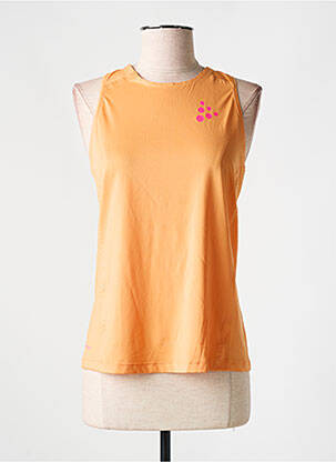Débardeur sport multisport sans manche orange CRAFT femme