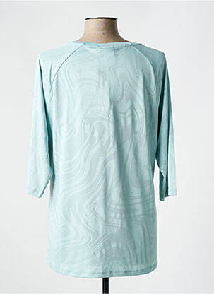 T-shirt coupe droite manches courtes bleu LUHTA femme