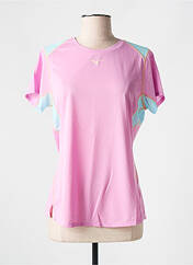 T-shirt rose MIZUNO pour femme seconde vue