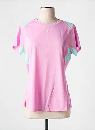T-shirt rose MIZUNO pour femme