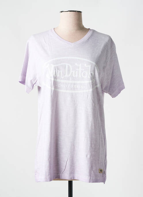 T-shirt violet VON DUTCH pour femme