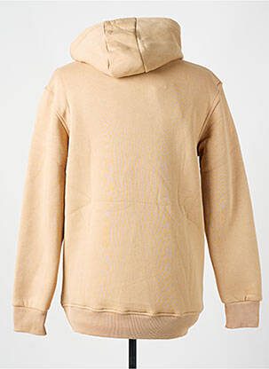 Sweat-shirt à capuche tissage jersey manches longues marron SIXTH JUNE homme