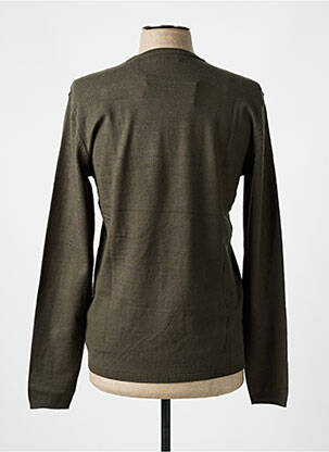 Pull col rond manches longues vert SUN VALLEY homme