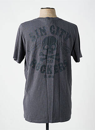 T-shirt coupe cintrée manches courtes gris SUPERDRY homme