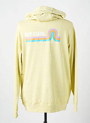 Sweat-shirt à capuche tissage jersey manches longues jaune RIP CURL homme