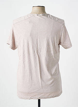 T-shirt coupe cintrée manches courtes beige SUN VALLEY homme