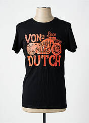 T-shirt noir VON DUTCH pour homme seconde vue