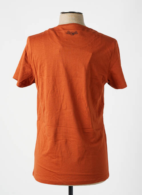T-shirt coupe cintrée manches courtes orange VON DUTCH homme