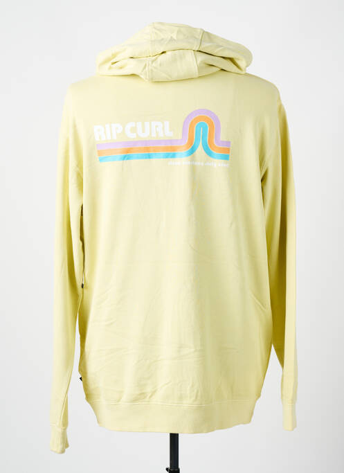 Sweat-shirt à capuche tissage jersey manches longues jaune RIP CURL homme