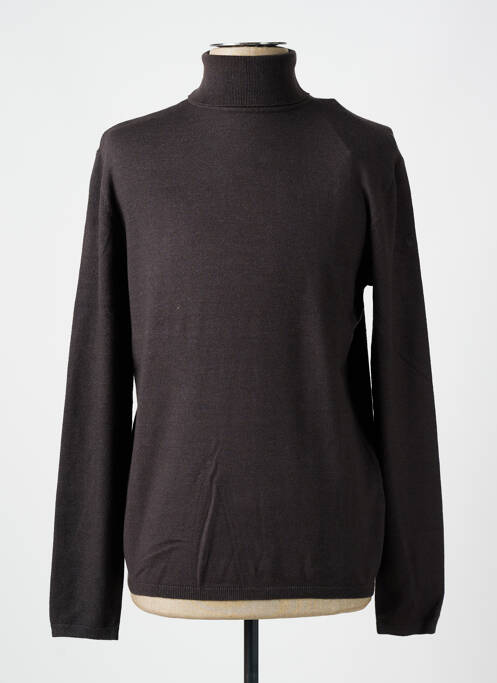 Pull col roulé gris SUN VALLEY pour homme