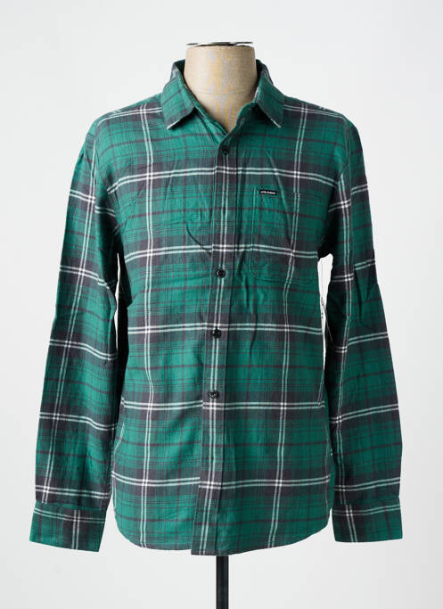 Chemise manches longues vert VOLCOM pour homme