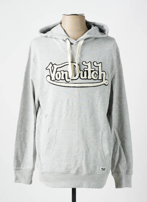 Sweat-shirt gris VON DUTCH pour homme