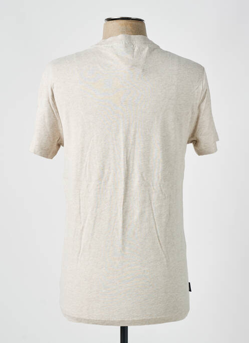 T-shirt beige SUPERDRY pour homme