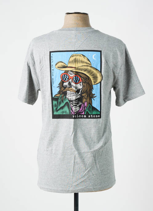 T-shirt gris VOLCOM pour homme