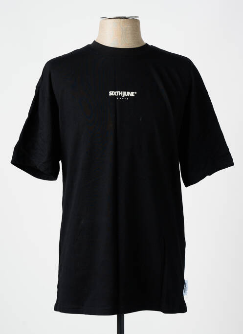 T-shirt noir SIXTH JUNE pour homme