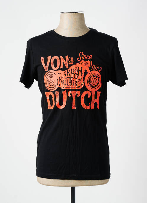 T-shirt noir VON DUTCH pour homme