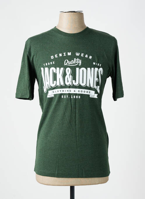 T-shirt vert JACK & JONES pour homme