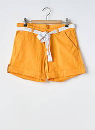 Short fermeture zippée sous rabat boutonné taille normale orange SUN VALLEY femme